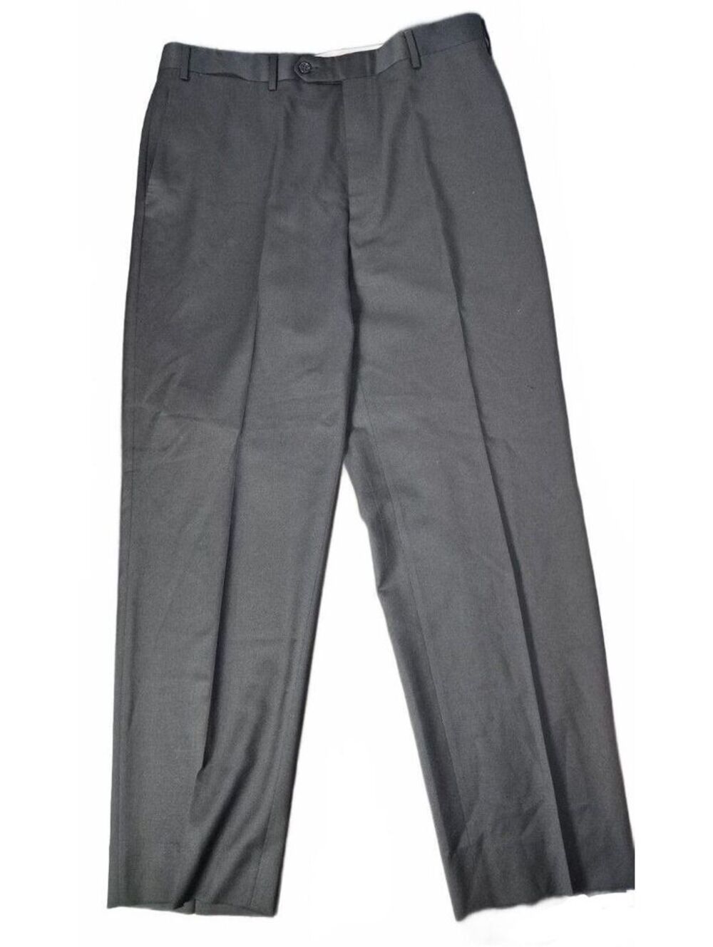 Canali Men’s Black 100% Wool Made in Italy Dress Trousers Size 54